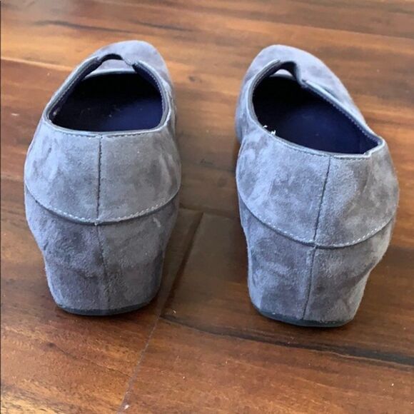 𝅺VANELI Suede Loafers Wedge Shoes - Picture 5 of 8